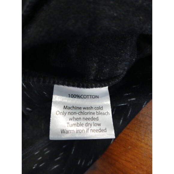 California Shirt Co Sweatshirt Men Medium Black White Space Dye 1/4 Zip Fleece - Picture 8 of 9